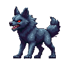 Pixel art character — warrior hero with red cape