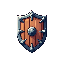 Pixel art item — knight shield